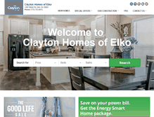 Tablet Screenshot of claytonhomesnevada.com